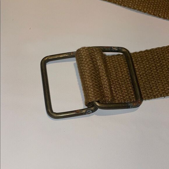 Men's Tan canvas Belt - Picture 5 of 8
